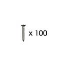 Snug Cottage [FP-BSS-8-1C] Stainless Steel Wood Screw - Phillips - Flat Head - Black Finish - #8 x 1" L - 100 Pack