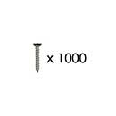 Snug Cottage [FP-BSS-8-1M] Stainless Steel Wood Screw - Phillips - Flat Head - Black Finish - #8 x 1" L - 1,000 Pack
