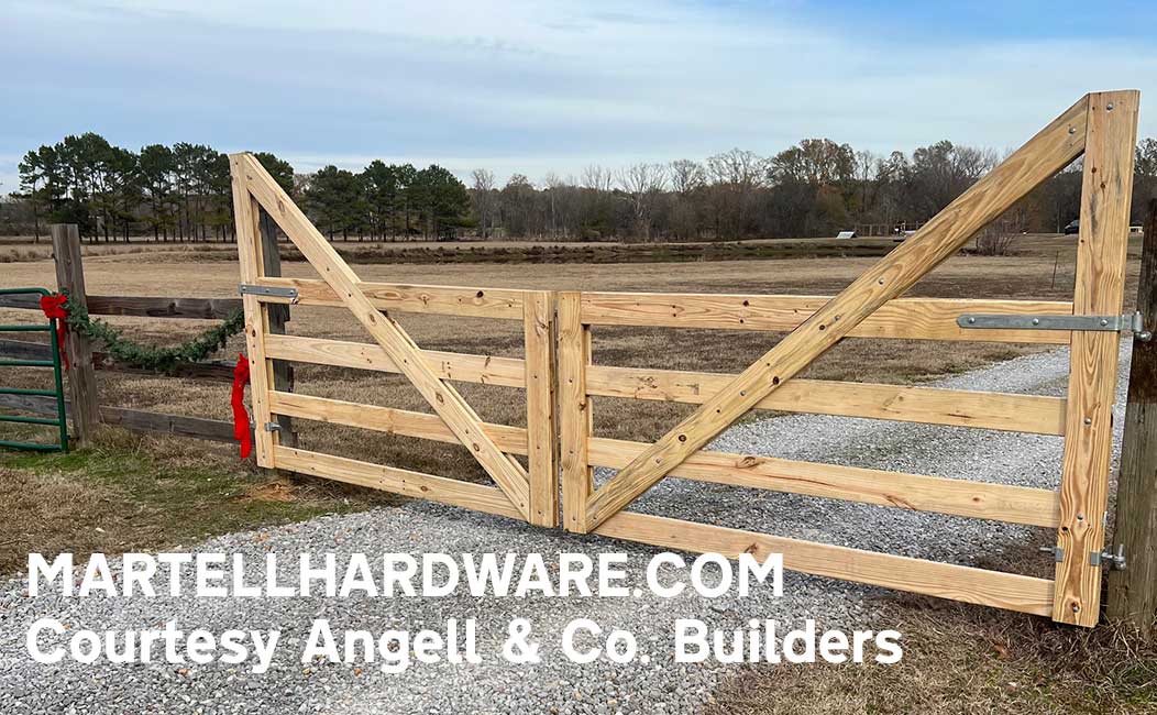 Cape Cod Double Gate featuring Snug Cottage Hardware