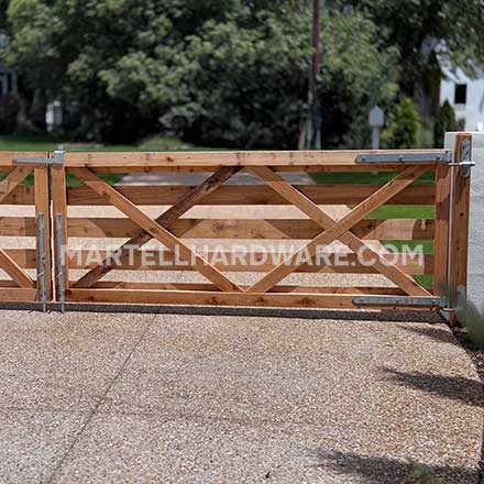 Double V Driveway & Walkway Gates - Showcase Gallery - Snug Cottage Exterior Door &amp; Gate Hardware - Architectural & Builder's Hardware