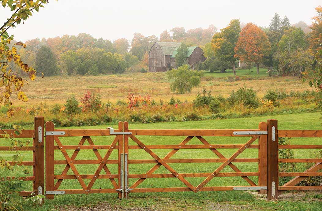 Double V Gate featuring Snug Cottage Hardware