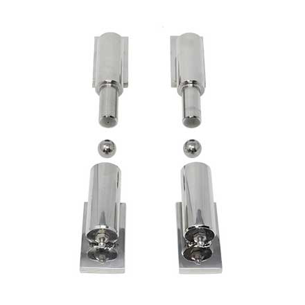 Snug Cottage [9100-BHSS] Stainless Steel Exterior Gate Barrel Hinge - Weld to Weld - Ball Bearing - Polished Finish - 6" H x 1 5/8" W - Pair