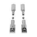 Snug Cottage [9100-BHSS] Stainless Steel Exterior Gate Barrel Hinge - Weld to Weld - Ball Bearing - Polished Finish - 6" H x 1 5/8" W - Pair