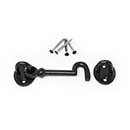 Snug Cottage [4270-04SP] Cast Iron Exterior Gate Cabin Hook - Signature - Black Finish - 4" L