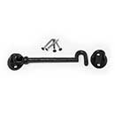 Snug Cottage [4270-06SP] Cast Iron Exterior Gate Cabin Hook - Signature - Black Finish - 6&quot; L