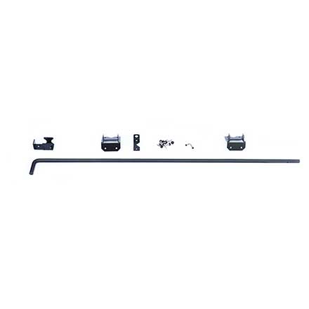 Snug Cottage [4096-BP42-C] Stainless Steel Exterior PVC/Vinyl Gate Cane Bolt - Black Finish - 42" L - 10 Per Case