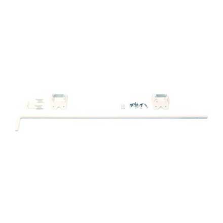 Snug Cottage [4096-WP36-C] Stainless Steel Exterior PVC/Vinyl Gate Cane Bolt - White Finish - 36" L - 10 Per Case