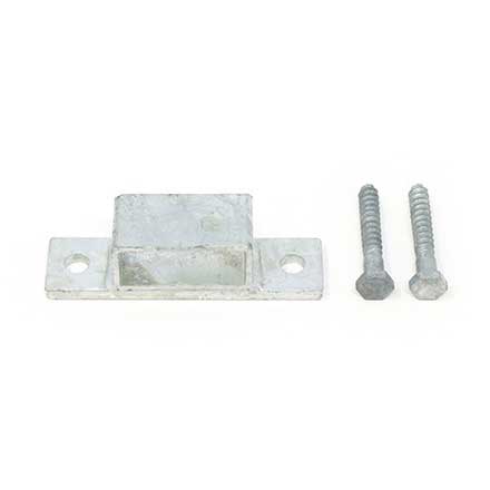 Snug Cottage [5000-002] Steel Heavy Duty Exterior Gate Cane Bolt Keeper Plate - Hot Dipped Galvanized Finish