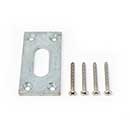 Snug Cottage [5000-022] Steel Heavy Duty Exterior Gate Cane Bolt Escutcheon Plate - Hot Dipped Galvanized Finish