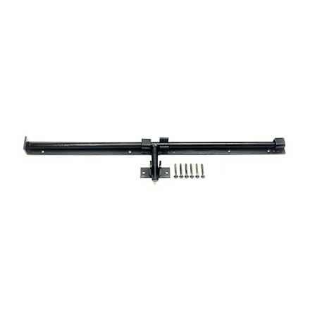 Snug Cottage [5000-36SP] Steel Heavy Duty Exterior Gate Cane Bolt - Mammoth - Black Finish - 36&quot; L