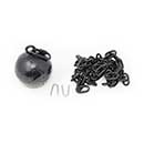 Snug Cottage [CBP] Cast Iron Gate Cannonball Closer - Black Finish - 6 lbs.