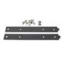 Snug Cottage [8293-12SP] Steel Faux Gate Strap Hinge Front - Black Finish - 12&quot; L - Pair