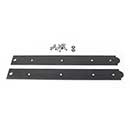 Snug Cottage [8293-18SP] Steel Faux Gate Strap Hinge Front - Black Finish - 18" L - Pair