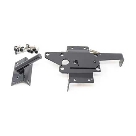 Snug Cottage [8200-BPSS-C] Stainless Steel Exterior PVC/Vinyl Gate Hatchet Latch - Auto-Closing - Standard - Black Finish - 9" L - 20 Per Case