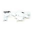Snug Cottage [8300-WPSS] Stainless Steel Exterior PVC/Vinyl Gate Hatchet Latch - Auto-Closing - Extended - White Finish - 9" L
