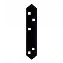 Snug Cottage [8256-BP02P] Steel Heavy Duty Exterior Gate Adjustable Hinge Mount Back Plate - Black Finish - 10" L