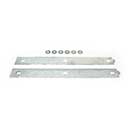 Snug Cottage [8305-BP242] Steel Heavy Duty Exterior Gate Strap Hinge Back Plate - Hot Dipped Galvanized Finish - Pair - 24" L