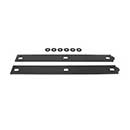 Snug Cottage [8305-BP24P] Steel Heavy Duty Exterior Gate Strap Hinge Back Plate - Black Finish - Pair - 24&quot; L