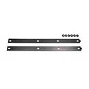 Snug Cottage [8305-BP36P] Steel Heavy Duty Exterior Gate Strap Hinge Back Plate - Black Finish - Pair - 36&quot; L