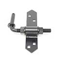 Snug Cottage [8256-34P] Steel Heavy Duty Exterior Gate Strap Hinge Pintle - Adjustable Hinge Mount - Black Finish - 6" Pin