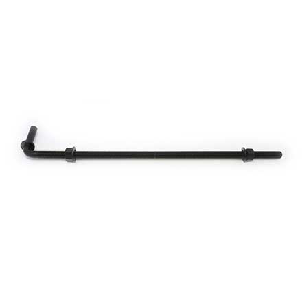 Snug Cottage [8801-24P] Steel Heavy Duty Exterior Gate Strap Hinge Pintle - Threaded Adjustable Pin - Black Finish - 24" L