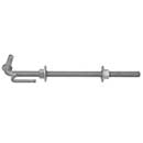 Snug Cottage [8809-162] Steel Heavy Duty Exterior Gate Strap Hinge Pintle - Threaded Adjustable Pin - Anti-Rotational - Hot Dipped Galvanized Finish - 16" L