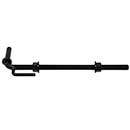Snug Cottage [8809-16P] Steel Heavy Duty Exterior Gate Strap Hinge Pintle - Threaded Adjustable Pin - Anit-Rotational - Black Finish - 16" L