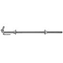 Snug Cottage [8809-242] Steel Heavy Duty Exterior Gate Strap Hinge Pintle - Threaded Adjustable Pin - Anti-Rotational - Hot Dipped Galvanized Finish - 24" L