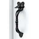 Snug Cottage [4300-HANDLE] Exterior Gate Faux Thumb Latch Handle - Hampton Style - Black Finish -  7" L