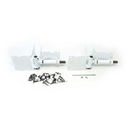 Snug Cottage [8100-WPSS-C] Stainless Steel Exterior PVC/Vinyl Gate Self Closing Standard Hinge - Adjustable - Wrap Around Post &amp; Edge - White Finish - 3 1/2" H - 12 Per Case