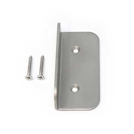Snug Cottage [1400-015316] Stainless Steel Exterior Gate Stop - L Shape - Natural Satin Finish - 1 1/2&quot; Stop Surface