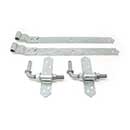 Snug Cottage [8305-S242] Steel Heavy Duty Exterior Gate Strap Hinge Set - Cranked - Hot Dipped Galvanized Finish - 24&quot; L