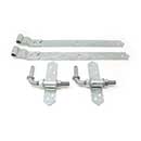 Snug Cottage [8305-S242] Steel Heavy Duty Exterior Gate Strap Hinge Set - Cranked - Hot Dipped Galvanized Finish - 24" L