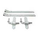 Snug Cottage [8305-S242] Steel Heavy Duty Exterior Gate Strap Hinge Set - Cranked - Hot Dipped Galvanized Finish - 24" L