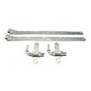 Snug Cottage [8305-S362] Steel Heavy Duty Exterior Gate Strap Hinge Set - Cranked - Hot Dipped Galvanized Finish - 36&quot; L