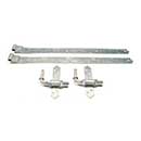 Snug Cottage [8305-S362] Steel Heavy Duty Exterior Gate Strap Hinge Set - Cranked - Hot Dipped Galvanized Finish - 36" L