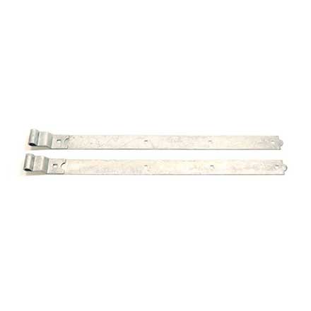 Snug Cottage [8305-362] Steel Heavy Duty Exterior Gate Strap Hinge - Cranked - Hot Dipped Galvanized Finish - Pair - 36&quot; L