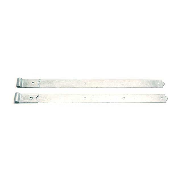 Snug Cottage [8307-362] Steel Heavy Duty Exterior Gate Strap Hinge - Flat - Hot Dipped Galvanized Finish - Pair - 36" L