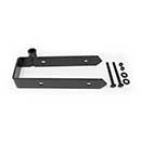 Snug Cottage [8325-12SP] Steel Heavy Duty Exterior Gate Strap Hinge - Double w/ Rear Eye - 3 1/2&quot; Gap - Black Finish - 12&quot; L