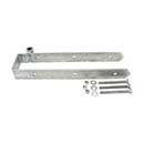 Snug Cottage [8325-182] Steel Heavy Duty Exterior Gate Strap Hinge - Double w/ Rear Eye - 3 1/2&quot; Gap - Hot Dipped Galvanized Finish - 18&quot; L