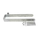 Snug Cottage [8325-182] Steel Heavy Duty Exterior Gate Strap Hinge - Double w/ Rear Eye - 3 1/2" Gap - Hot Dipped Galvanized Finish - 18" L