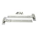 Snug Cottage [6295-16316] Stainless Steel Gate Strap Hinge Set - Contemporary Cranked - Natural Satin Finish - 16" L - Pair