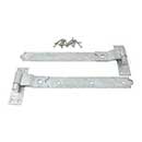 Snug Cottage [8295-182] Forged Steel Gate Strap Hinge Set - Cranked Band w/ Pin - Hot Dipped Galvanized Finish - 18" L - Pair