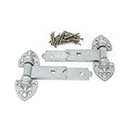 Snug Cottage [8292-072] Forged Steel Gate Strap Hinge Set - Old Fashioned Heavy Duty - Hot Dipped Galvanized Finish - 7" L - Pair