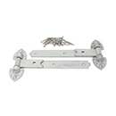 Snug Cottage [8292-122] Forged Steel Gate Strap Hinge Set - Old Fashioned Heavy Duty - Hot Dipped Galvanized Finish - 12&quot; L - Pair