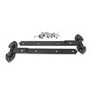 Snug Cottage [8292-16SP] Forged Steel Gate Strap Hinge Set - Old Fashioned Heavy Duty - Black Finish - 16" L - Pair