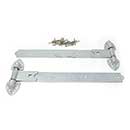 Snug Cottage [8292-202] Forged Steel Gate Strap Hinge Set - Old Fashioned Heavy Duty - Hot Dipped Galvanized Finish - 20&quot; L - Pair