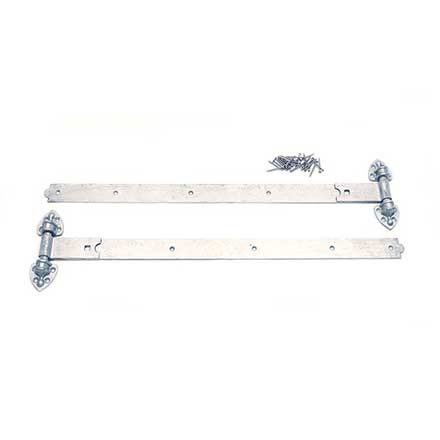 Snug Cottage [8292-362] Forged Steel Gate Strap Hinge Set - Old Fashioned Heavy Duty - Hot Dipped Galvanized Finish - 36&quot; L - Pair