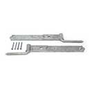 Snug Cottage [8294-122] Forged Steel Gate Strap Hinge Set - Strap w/ Pin to Screw - Hot Dipped Galvanized Finish - 12" L - Pair