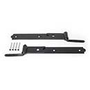 Snug Cottage [8294-12SP] Forged Steel Gate Strap Hinge Set - Strap w/ Pin to Screw - Black Finish - 12&quot; L - Pair